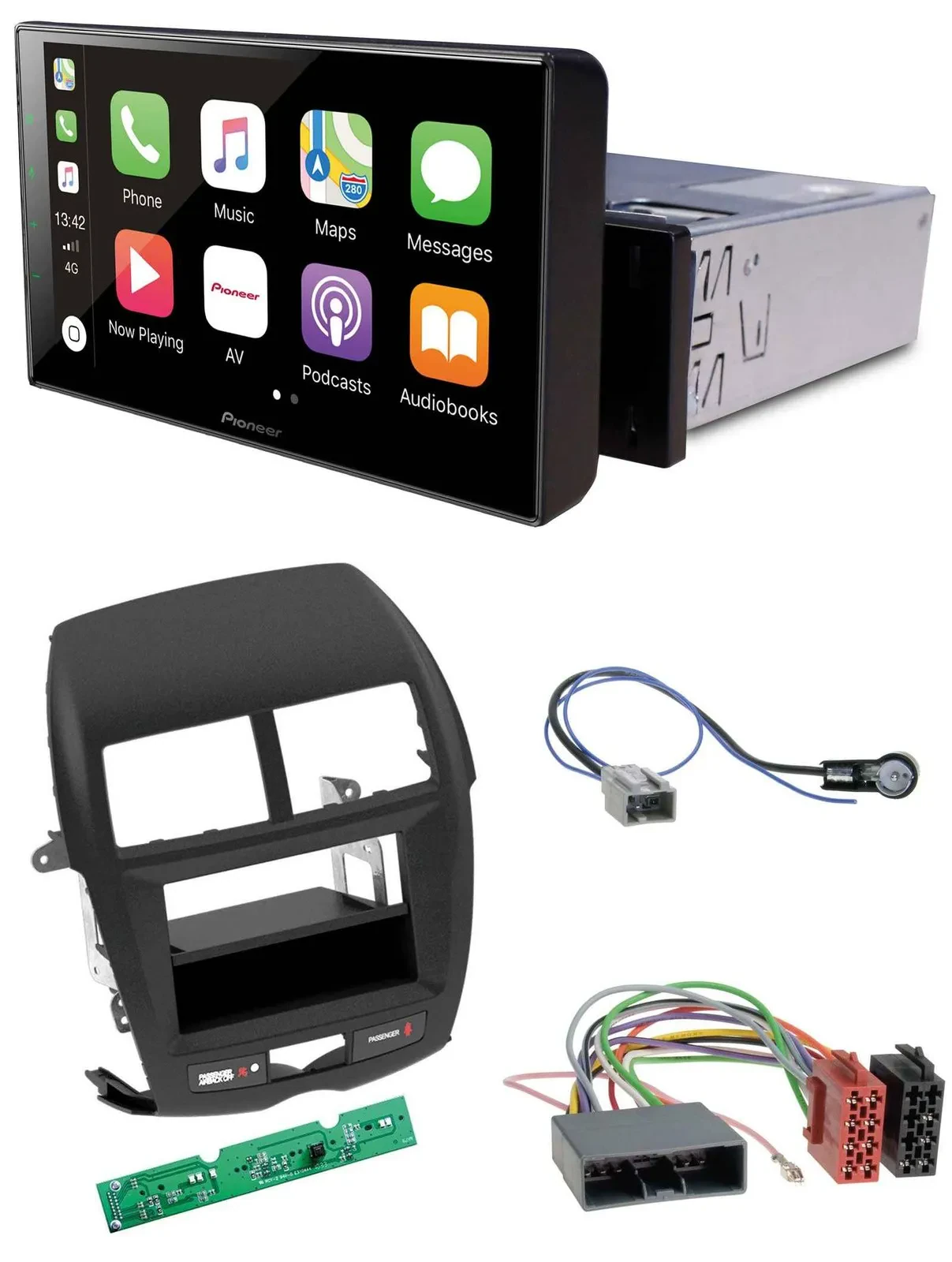 Pioneer Bluetooth MP3 DAB USB Autoradio für Mitsubishi ASX (2010-2014)