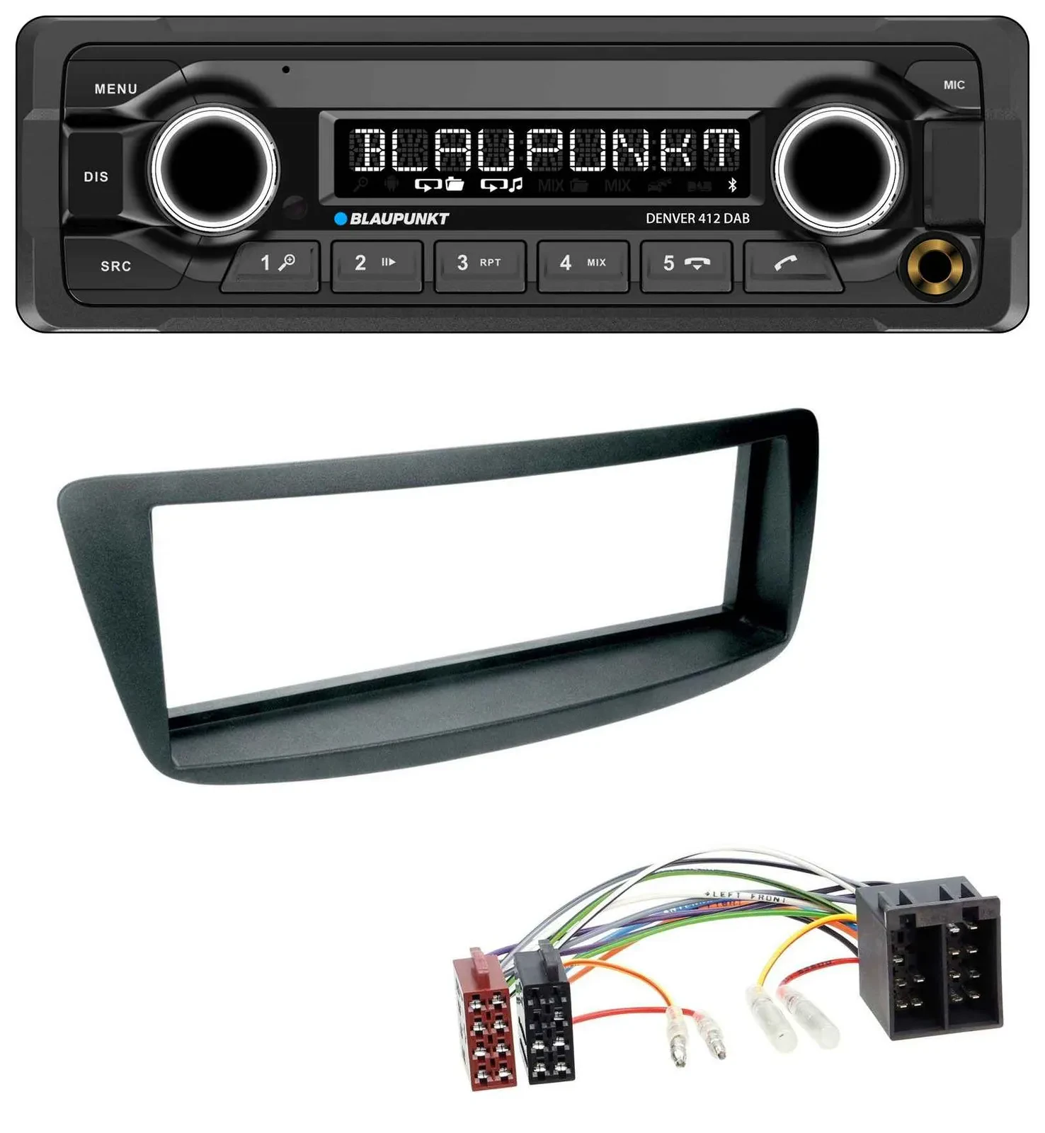 Blaupunkt Bluetooth DAB MP3 USB Autoradio für Citroen C1 Peugeot 107 (05-14)