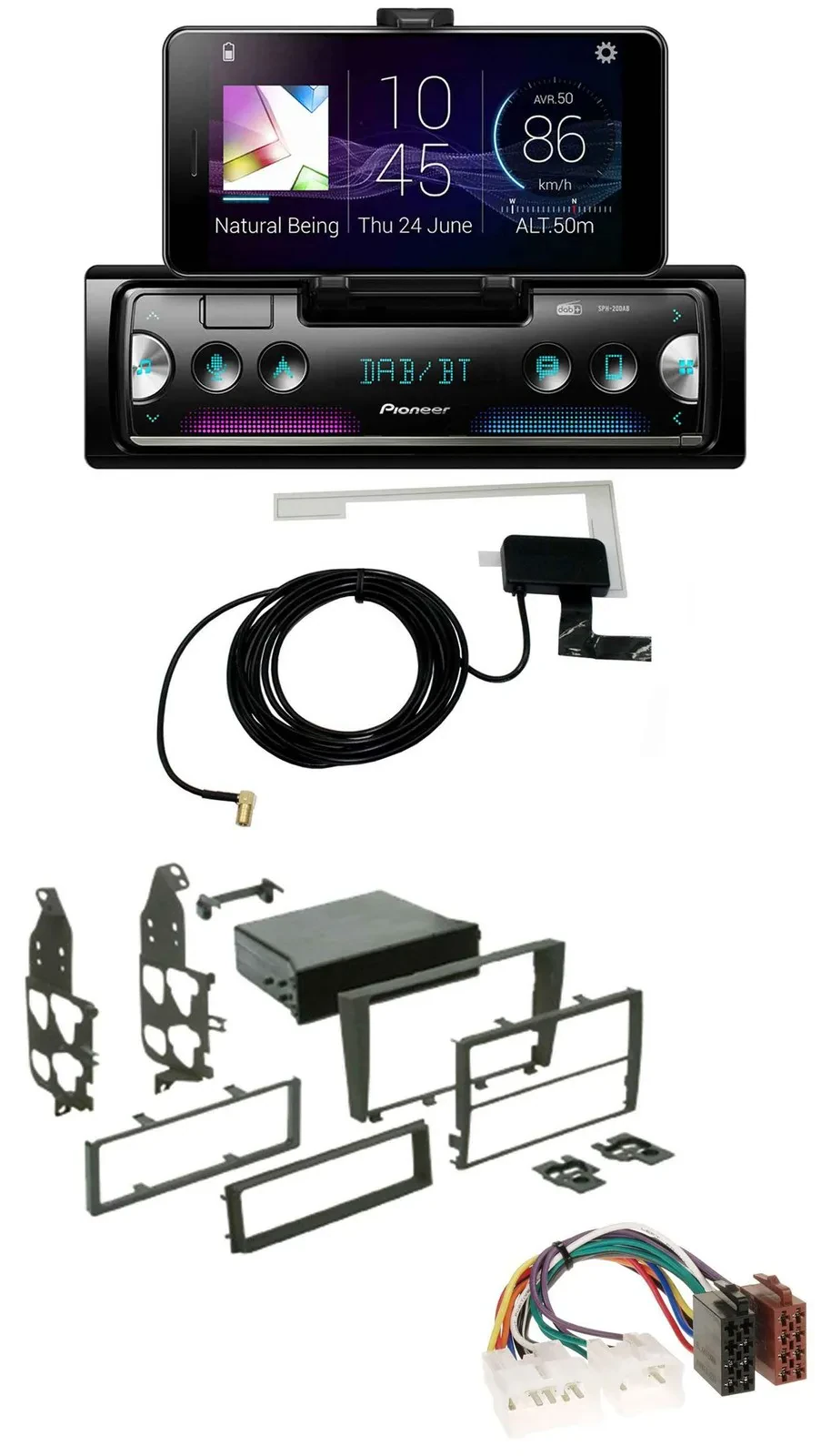 Pioneer DAB Bluetooth MP3 USB Autoradio für Lexus IS 300 (XE1, 2001-2005)