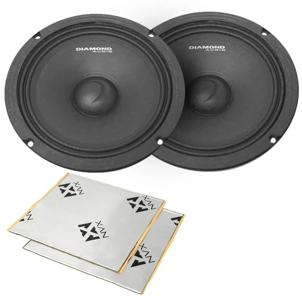 Diamond MSPRO65 6.5" Motorcycle Speakers w/ Sound Damping