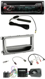 Автомагнитола для Ford S-Max/Mondeo Pioneer USB, DAB, Bluetooth, CD, поддержка кнопок на руле, CAN 2007–2014