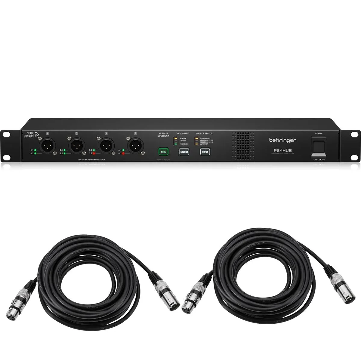 Хаб питания шины StageConnect для персонального мониторинга Behringer P24HUB
