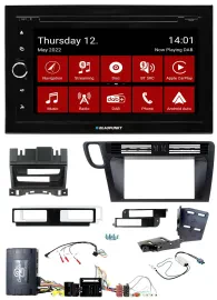 Blaupunkt 2DIN Lenkrad Bluetooth USB TMC DAB Navigation für Audi Q5 08-17 8R Inf
