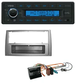 Автомагнитола для Peugeot 308 (2007–2009) VDO Bluetooth, USB, AUX, MP3, тёмно-серебристая
