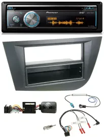 Автомагнитола Pioneer DAB USB CD Bluetooth для Seat Leon 2005–2010 черный