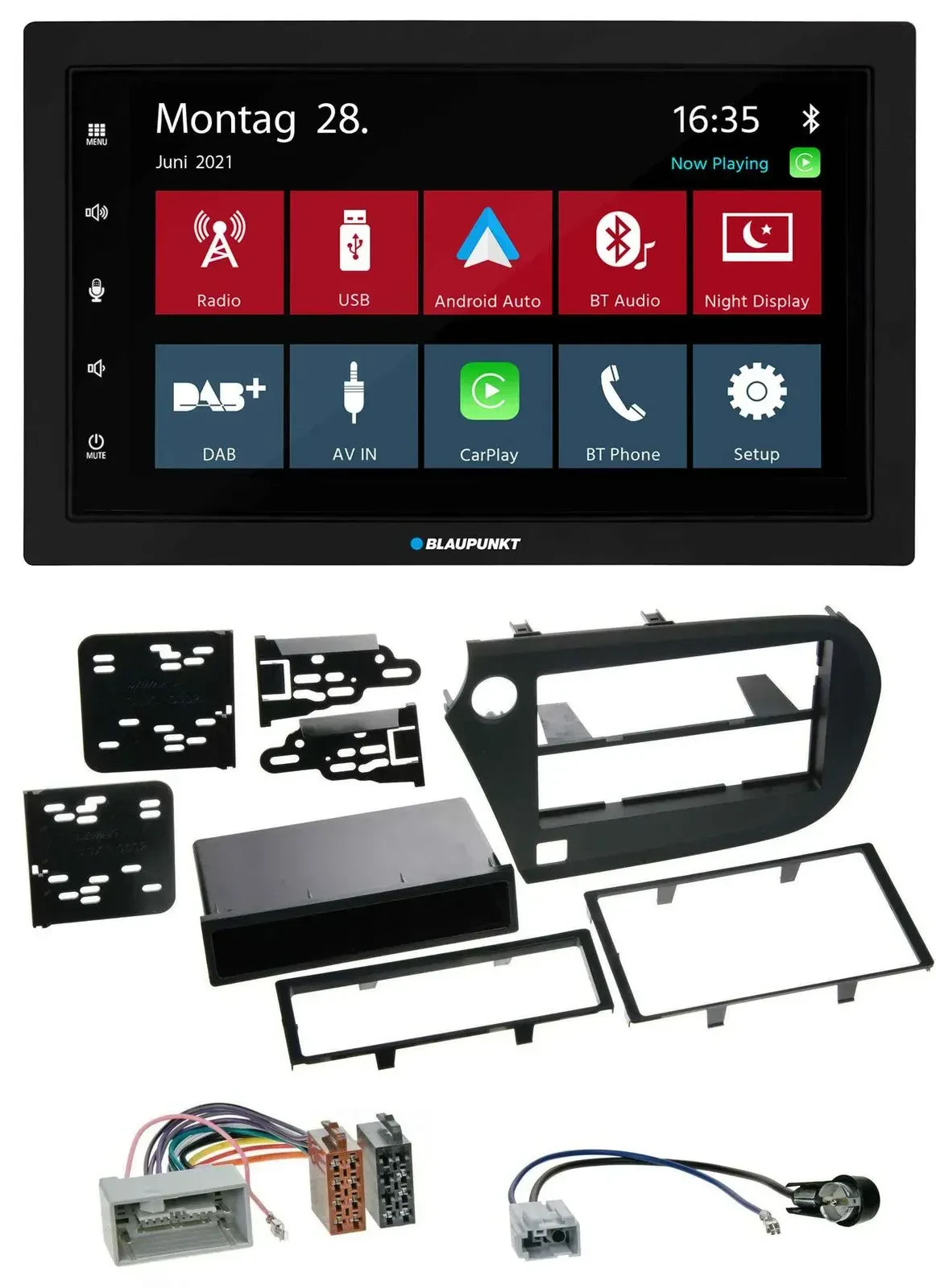 Blaupunkt MP3 Bluetooth DAB 2DIN USB Autoradio für Honda Insight ZE2 09-13