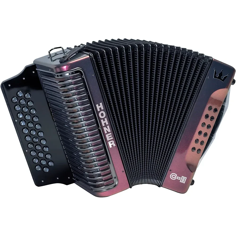 Б/У Аккордеон диатонический Hohner Corona C-II G/C/F, красно-золотой