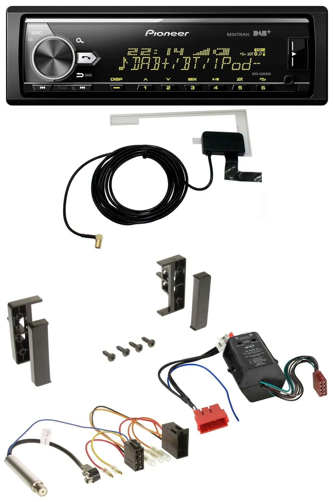 Pioneer Bluetooth DAB USB MP3 Autoradio für Audi A2 A3 8L A6 C5 A4 B5 Bose Aktiv