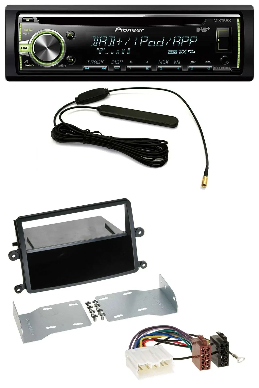 Автомагнитола Pioneer CD/MP3, USB, DAB, AUX для Mitsubishi L200 (с 2006)