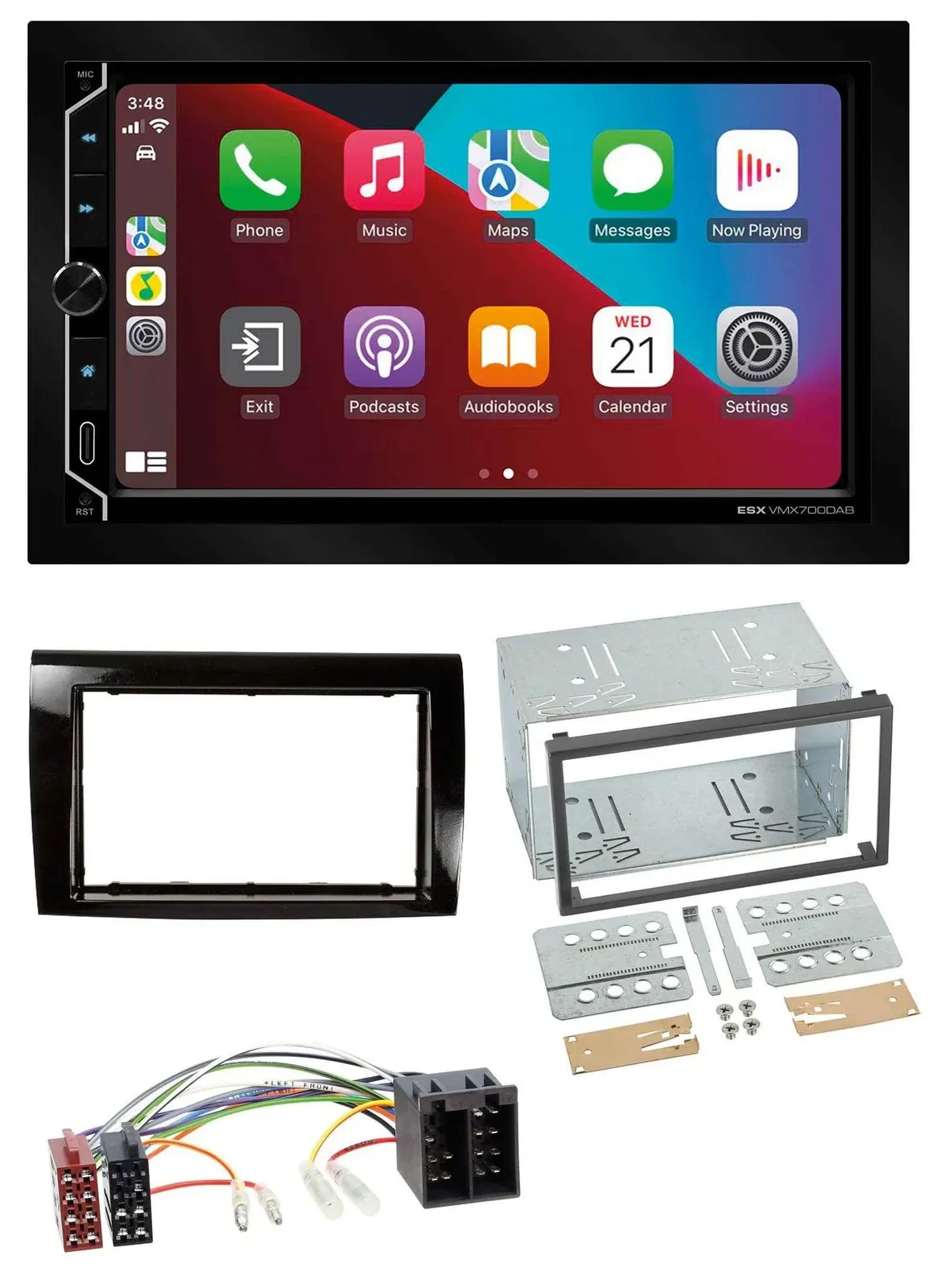 Автомагнитола ESX 2DIN DAB USB MP3 Bluetooth для Fiat Bravo (с 2007)