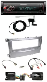 Автомагнитола Pioneer Bluetooth DAB USB для Ford S-Max/Mondeo 2007–2014 серебристая