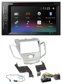 Pioneer Bluetooth MP3 USB 2DIN DAB DVD Autoradio für Ford Fiesta 2010-2017 silbe