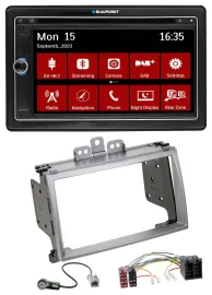Blaupunkt Bluetooth DAB 2DIN USB DVD MP3 Autoradio für Hyundai i20 2009-2012 sil