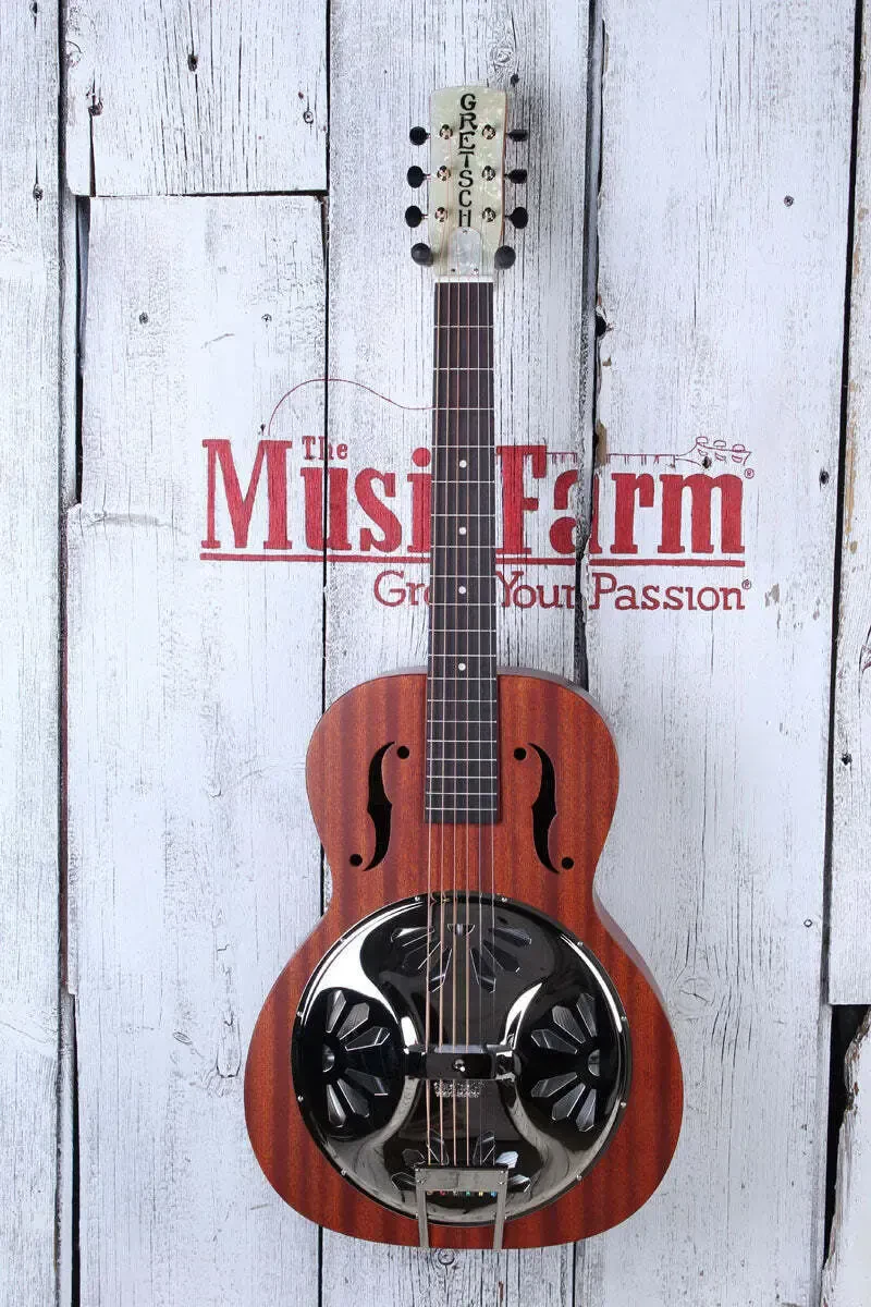 Резонаторная гитара Gretsch G9200 Boxcar Round Neck Natural Semi Gloss