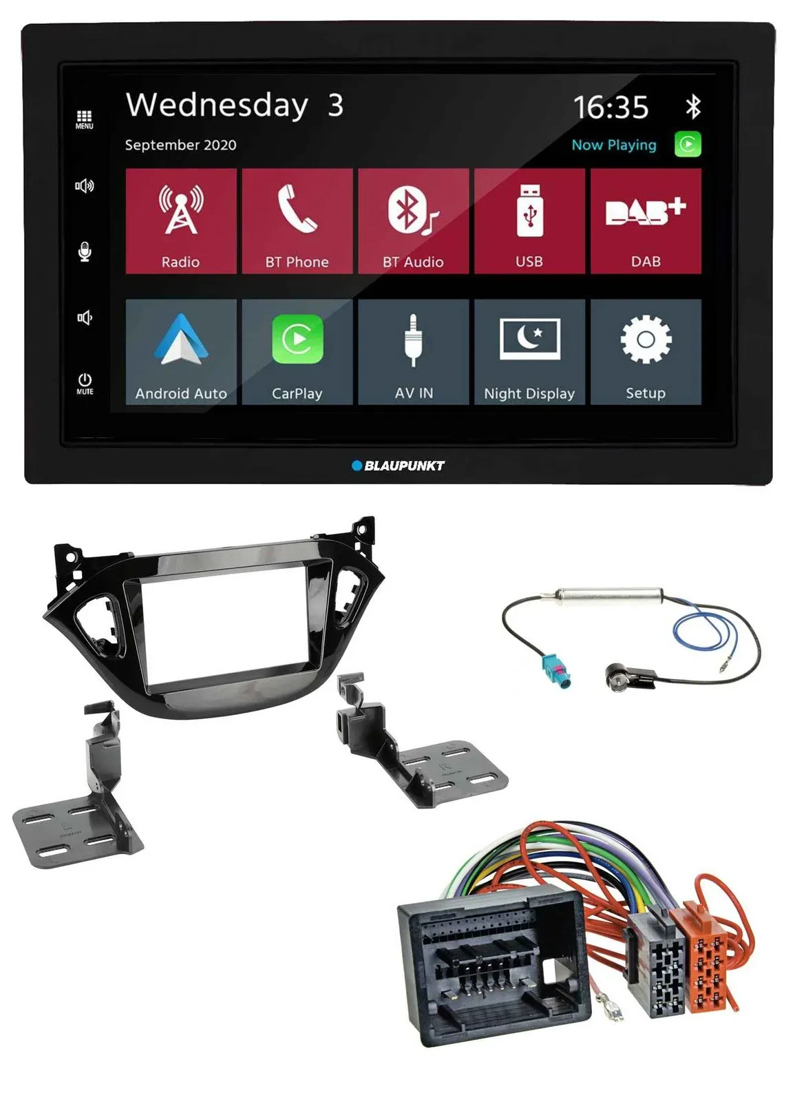 Blaupunkt DAB Bluetooth USB MP3 2DIN Autoradio für Opel Adam Corsa E 2017-2019