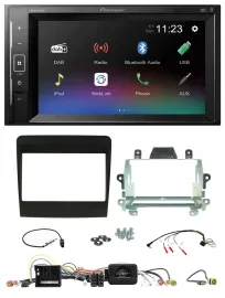 Автомагнитола для Porsche 911 Pioneer 2 DIN, DAB, Bluetooth, USB