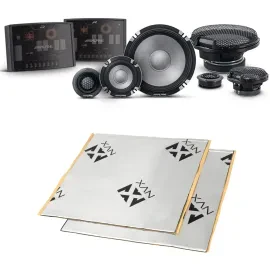 Alpine R2-S653 200W 6.5" Component Car Speakers + Sound Damping