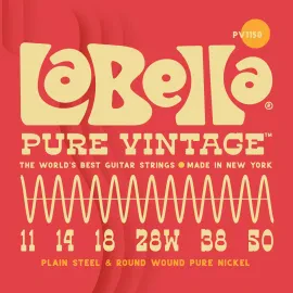 Струны для электрогитары La Bella PV1150 Pure Vintage Nickel Blues Light 11-50