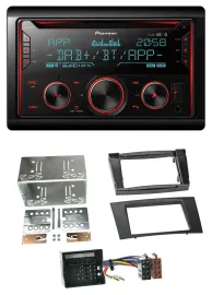 Автомагнитола для Mercedes E‑Class S211 (2003–2009) Pioneer 2-DIN, DAB, MP3, Bluetooth, USB, CD