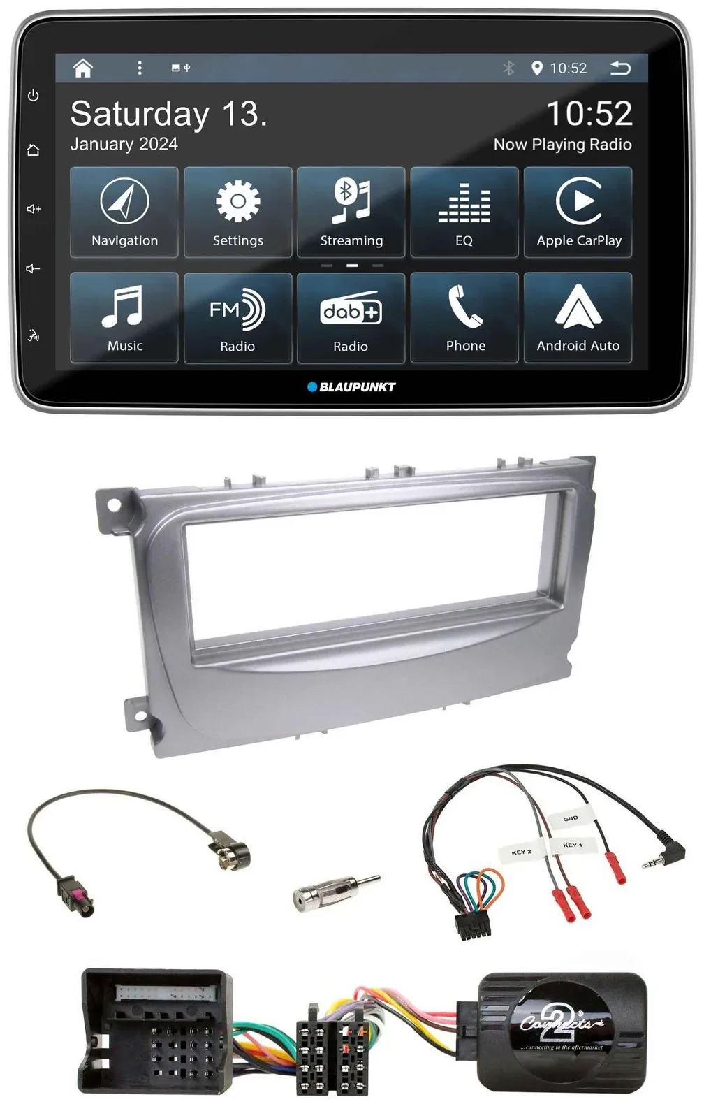 Blaupunkt USB DAB SD Lenkrad Bluetooth Autoradio für Ford Galaxy C-Max ab 2007 F