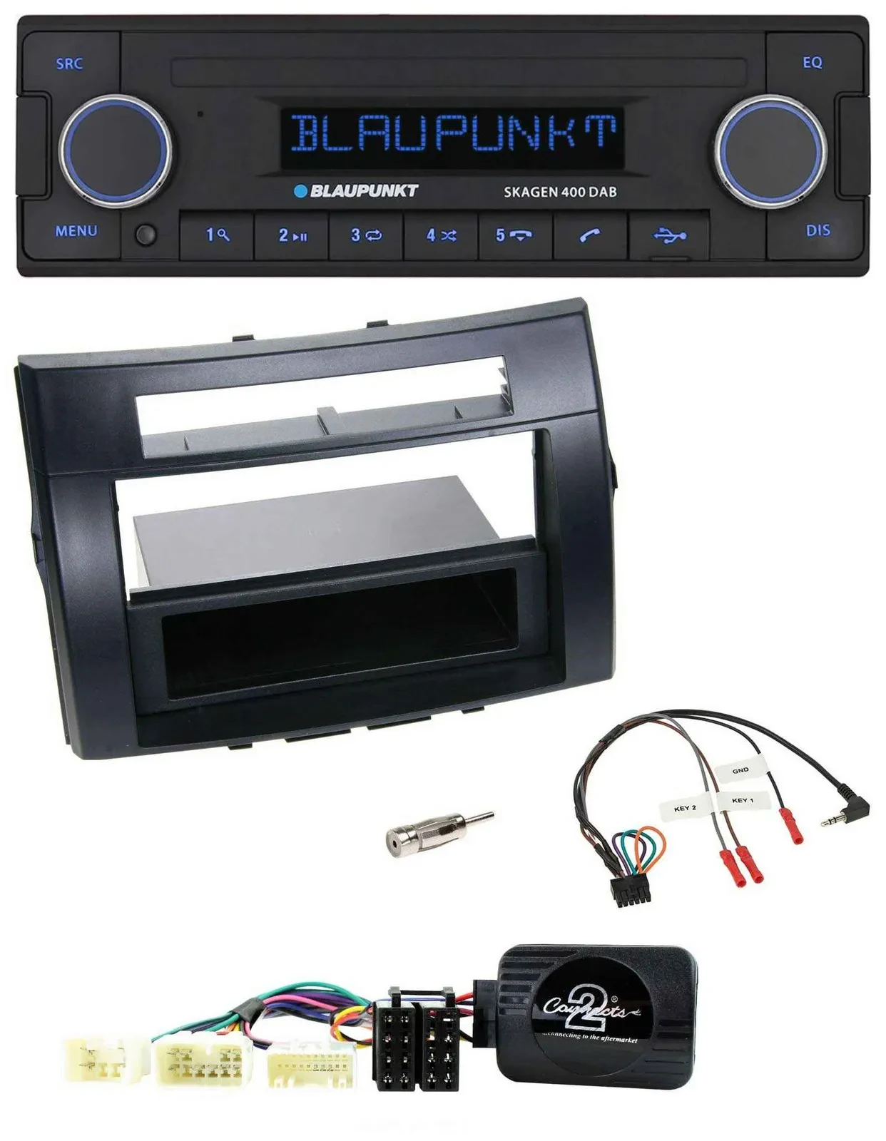 Blaupunkt DAB USB Bluetooth Lenkrad Autoradio für Toyota Corolla Verso 04-07 sch