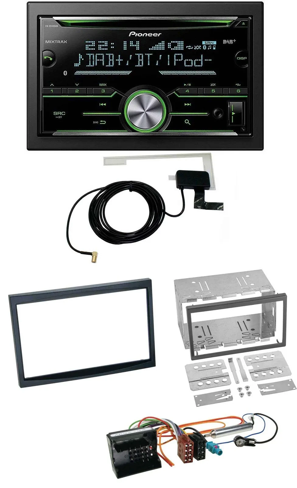 Pioneer CD USB MP3 Bluetooth 2DIN DAB Autoradio für Peugeot 207 307 Expert Partn