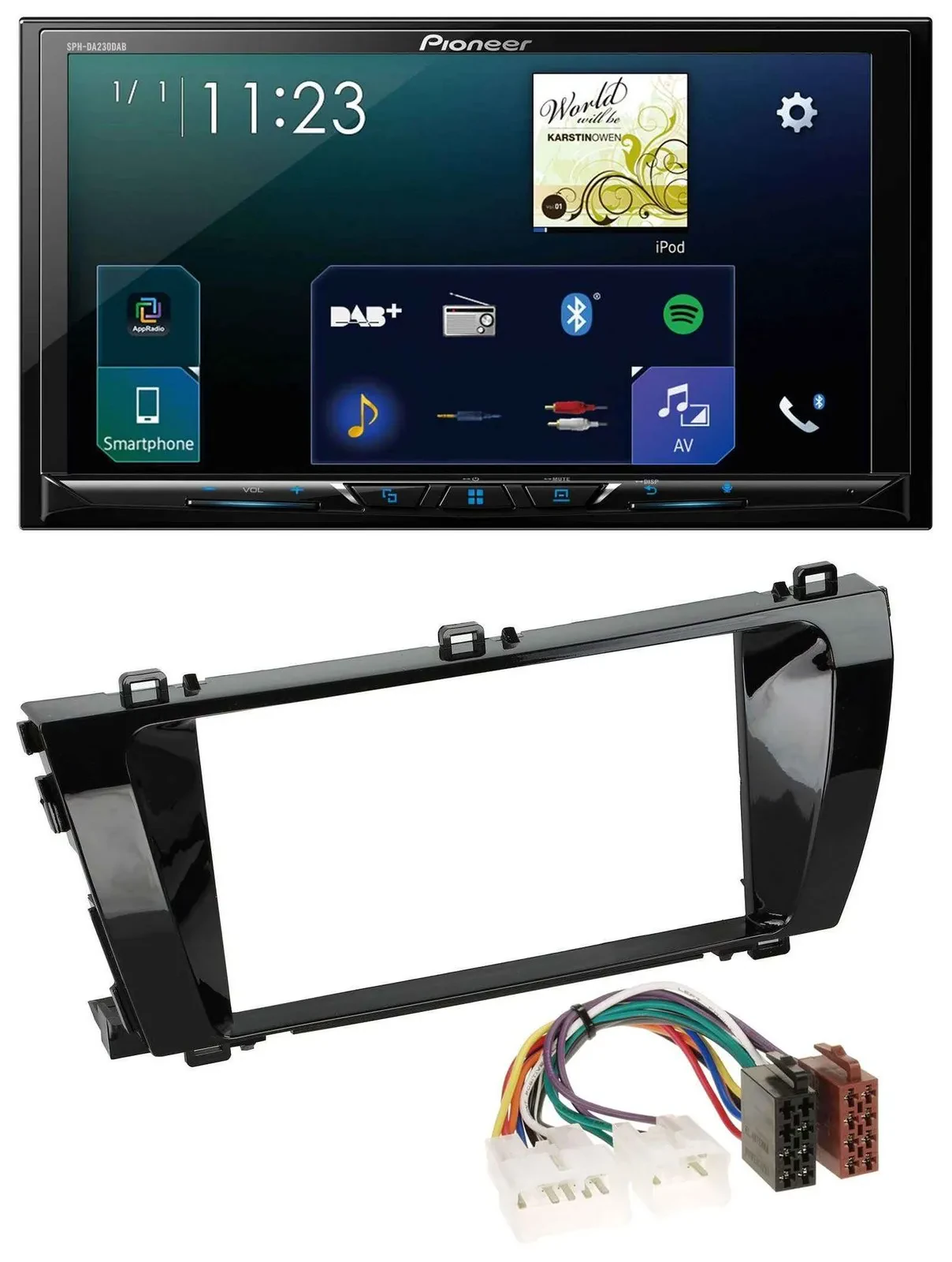 Pioneer MP3 Bluetooth USB 2DIN DAB Autoradio für Toyota Corolla (ab 2014)