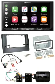 Pioneer 2DIN Lenkrad USB DAB DVD Bluetooth Autoradio für Fiat Stilo 2005-2007
