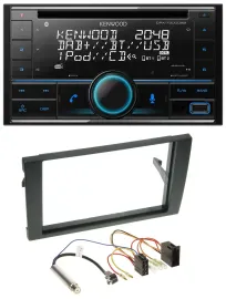 Kenwood CD 2DIN DAB USB MP3 Bluetooth Autoradio für Audi A4 B6 B7 2001-2008 ISO