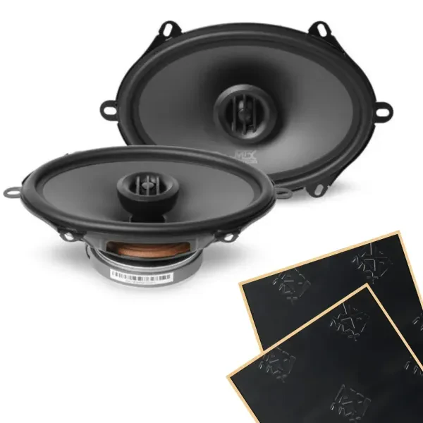 MTX Audio THUNDER68 6x8" Thunder Series Coaxial Speakers with Sound Damping