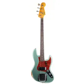 Бас-гитара Fender Custom Shop 1960 Jazz Bass Relic Faded Aged Sherwood Green Metallic