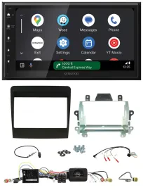 Kenwood DAB Bluetooth USB Lenkrad 2DIN Autoradio für Porsche 911 2011-2017 991