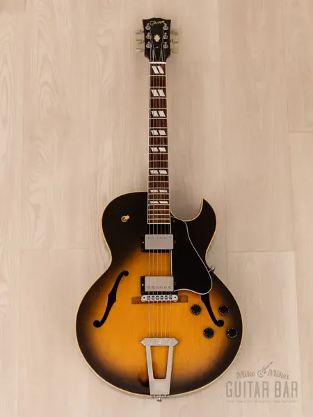 Электрогитара полуакустическая Gibson ES-175 Hollowbody Vintage Sunburst w/ 57 Classic PAFs, Case 1991