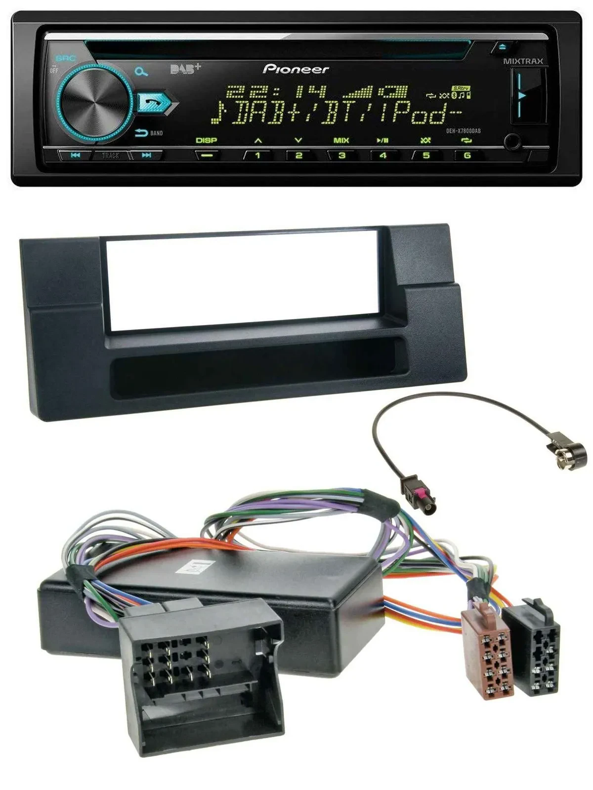 Pioneer DAB MP3 CD USB Bluetooth Autoradio für BMW X5 E53 5er E39 Ablagefach Qua