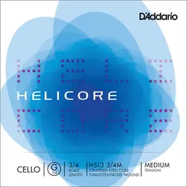 Струна для виолончели D'Addario Helicore H513 3/4M, G