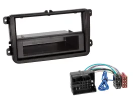 Radioeinbauset DIN Autoradio für VW T6 (2015-2019) - schwarz