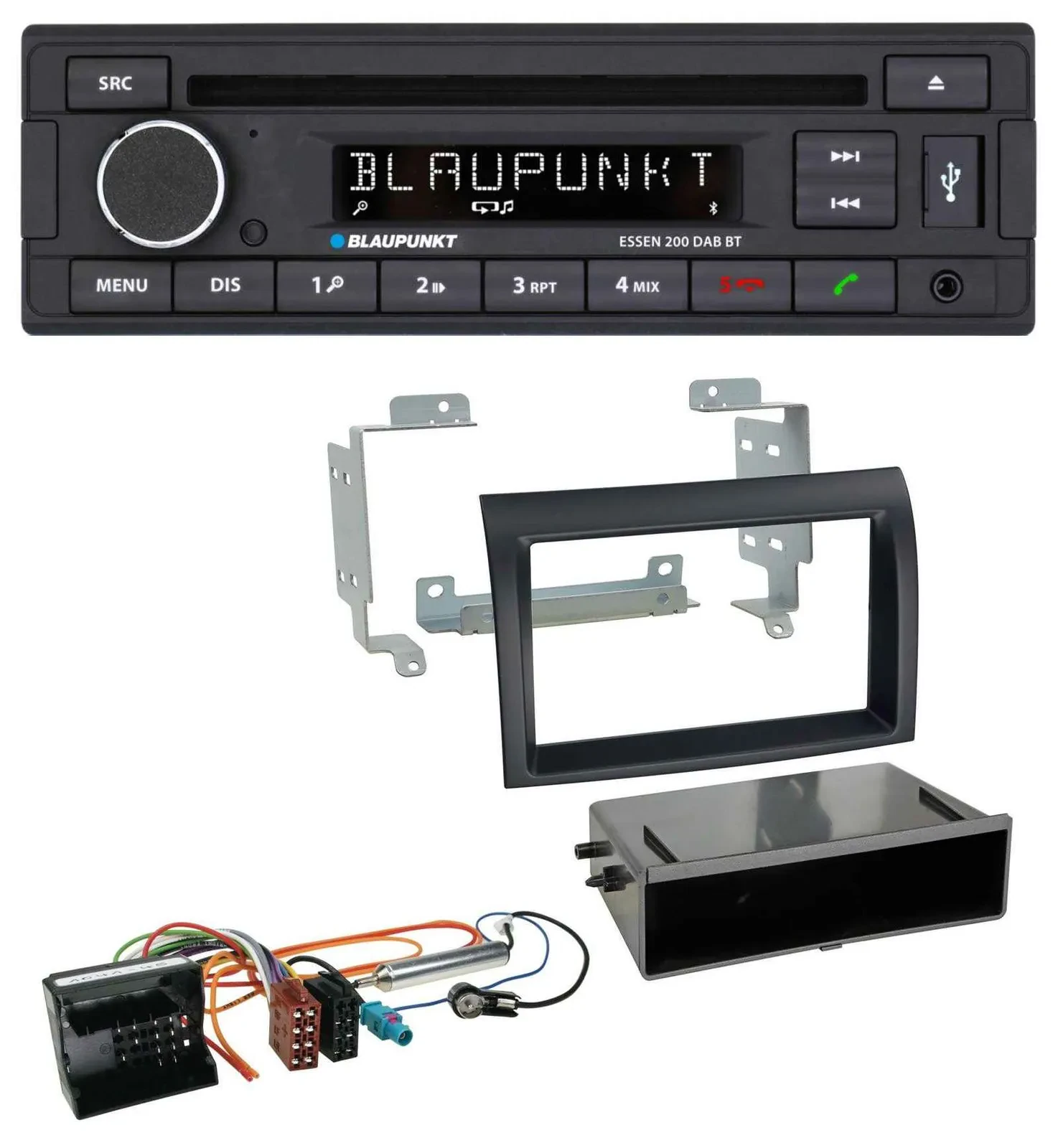 Автомагнитола Blaupunkt USB MP3 Bluetooth DAB CD для Citroen Jumper (Quadlock, 2006–2011)