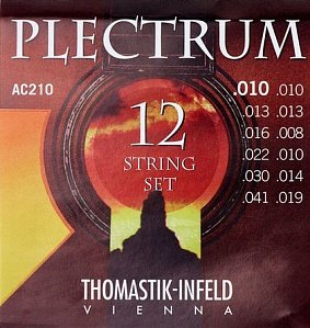 Струны для 12-струнной акустической гитары Thomastik AC210 Plectrum 10-41