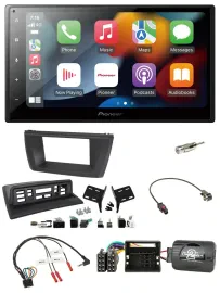 Автомагнитола Pioneer 2-DIN, DAB, Bluetooth, USB, для BMW X3 E83 (2004–2010), совместима с кнопками на руле