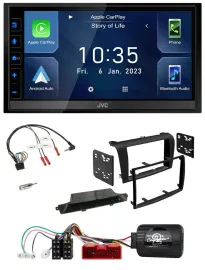 JVC DAB Bluetooth Lenkrad USB 2DIN Autoradio für Mazda 3 2003-2009 schwarz