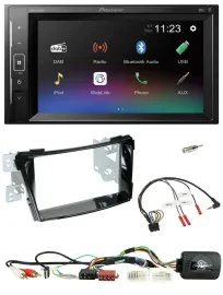 Pioneer DAB Lenkrad 2DIN Bluetooth USB Autoradio für Hyundai i40 11-19 USB AUX K
