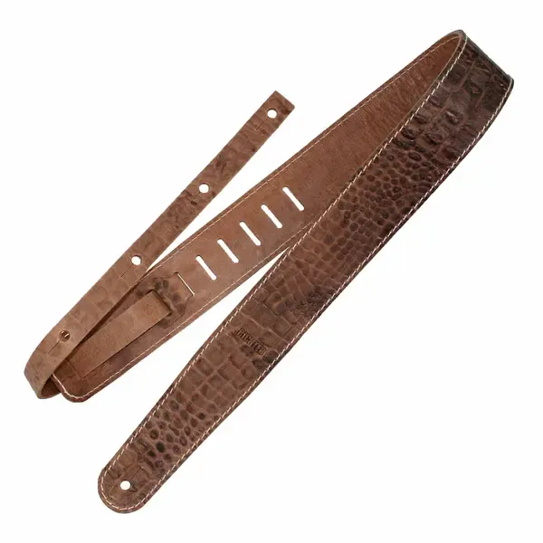 Ремень для гитары Richter Straps Raw II Contour Croc Natural Braun