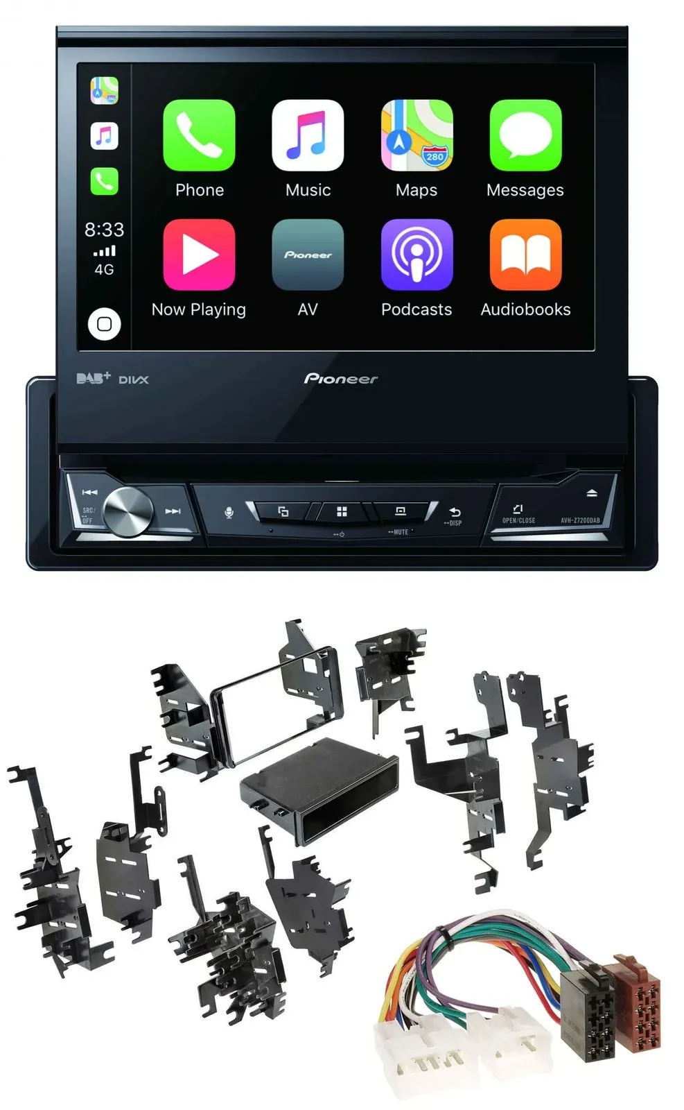 Pioneer DVD Bluetooth DAB USB MP3 Autoradio für Toyota Highlander Matrix RAV 4