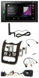 Автомагнитола для Dacia (с 2012) Pioneer 2DIN, DAB, Bluetooth, MP3, темно-коричневый