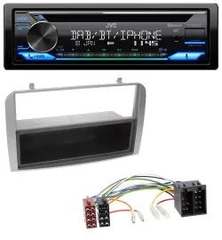JVC Bluetooth MP3 USB DAB CD Autoradio für Alfa Romeo 147 GT silber Ablagefach
