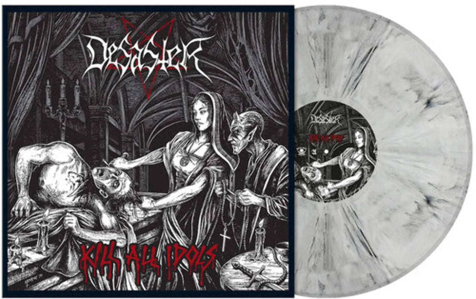 Desaster - Kill All Idols [White & Black Smoke Vinyl] NEW Vinyl