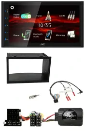 JVC USB Bluetooth Lenkrad DAB 2DIN Autoradio für VW Golf 4 Polo Passat ISO