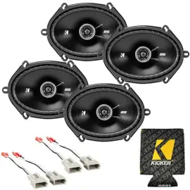 1999-2014 Ford F-150 Kicker Factory Speaker Replacement Package with 49koozie