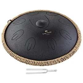 MEINL Sonic Energy OSTD1BK Steel Tongue Drum mit keepdrum Stimmgabel