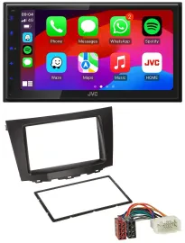JVC Bluetooth USB MP3 2DIN DAB Autoradio für Suzuki Kizashi (ab 2009)